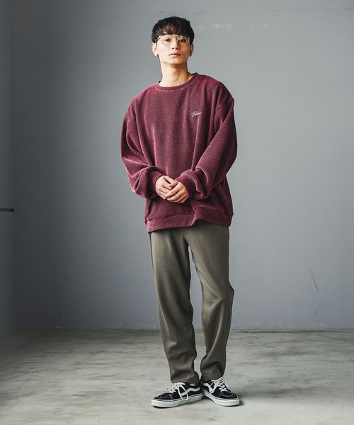 LAKOLE(ラコレ)の「刺繍カットモールプルオーバー / 595108(スウェット・メンズ・ブラック/ボルドー/アイボリー/ライトグレー/グリーン/ネイビー/ブラウン・X-LARGE/MEDIUM/LARGE)」の13枚目の写真