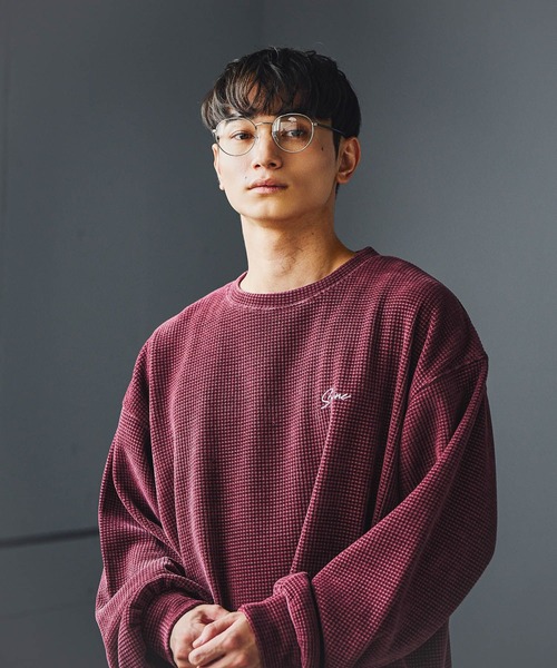 LAKOLE(ラコレ)の「刺繍カットモールプルオーバー / 595108(スウェット・メンズ・ブラック/ボルドー/アイボリー/ライトグレー/グリーン/ネイビー/ブラウン・X-LARGE/MEDIUM/LARGE)」の15枚目の写真