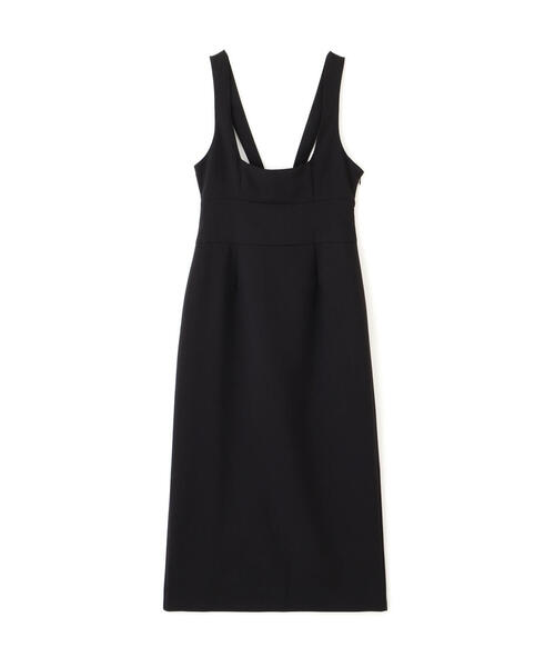 FREE'S MART（フリーズマート）の「◆スクープネックマキシジャンパースカート（ワンピース・レディース・グレー/ブラック・SMALL/MEDIUM）」の3枚目の写真