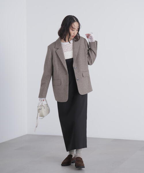 FREE'S MART（フリーズマート）の「◆スクープネックマキシジャンパースカート（ワンピース・レディース・グレー/ブラック・SMALL/MEDIUM）」の11枚目の写真