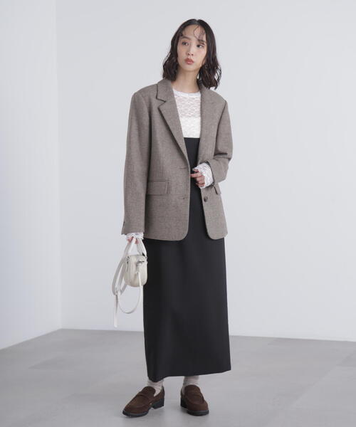 FREE'S MART（フリーズマート）の「◆スクープネックマキシジャンパースカート（ワンピース・レディース・グレー/ブラック・SMALL/MEDIUM）」の12枚目の写真