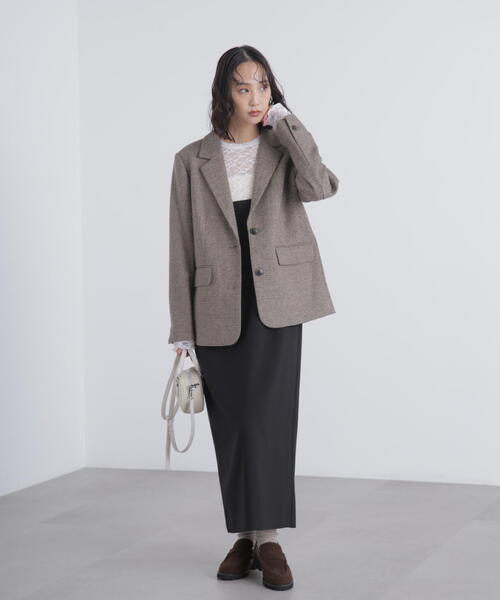 FREE'S MART（フリーズマート）の「◆スクープネックマキシジャンパースカート（ワンピース・レディース・グレー/ブラック・SMALL/MEDIUM）」の13枚目の写真