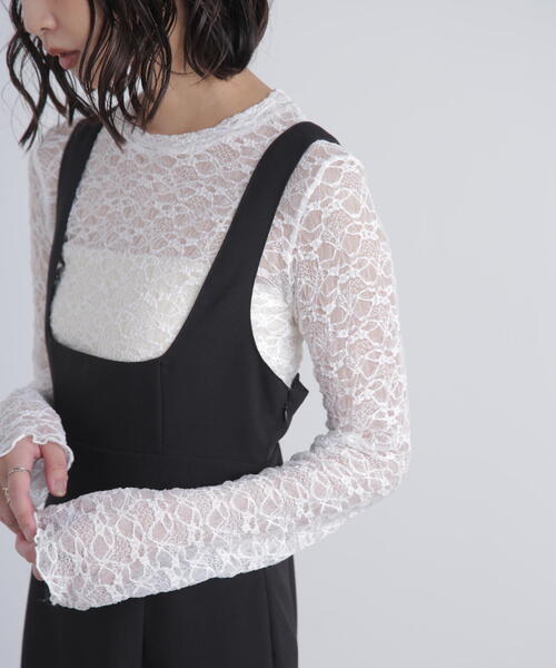 FREE'S MART（フリーズマート）の「◆スクープネックマキシジャンパースカート（ワンピース・レディース・グレー/ブラック・SMALL/MEDIUM）」の19枚目の写真