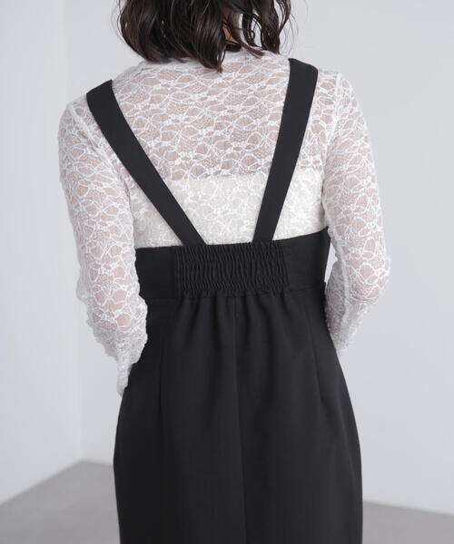 FREE'S MART（フリーズマート）の「◆スクープネックマキシジャンパースカート（ワンピース・レディース・グレー/ブラック・SMALL/MEDIUM）」の21枚目の写真