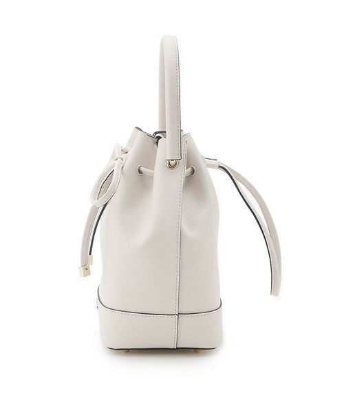 FRAY I.D（フレイアイディー）の「ドローストリングリボンバッグ（ハンドバッグ・レディース・イエロー/ホワイト・F）」の6枚目の写真