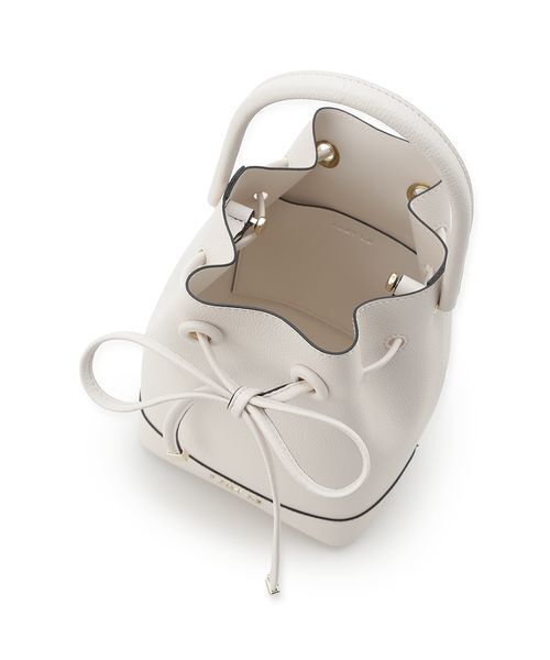 FRAY I.D（フレイアイディー）の「ドローストリングリボンバッグ（ハンドバッグ・レディース・イエロー/ホワイト・F）」の8枚目の写真