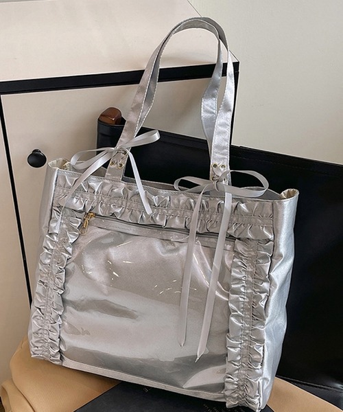 oshipic/推し活トートバッグ/リボンフリルトートバッグ S0007（トート