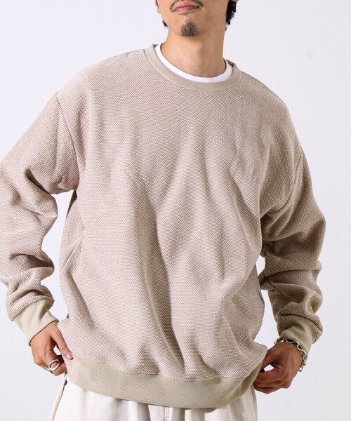 セール】【ロンT以上スウェット未満】ハニカム裏起毛ロングスリーブ（T