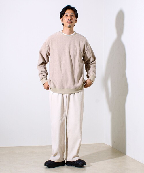 セール】【ロンT以上スウェット未満】ハニカム裏起毛ロングスリーブ（T