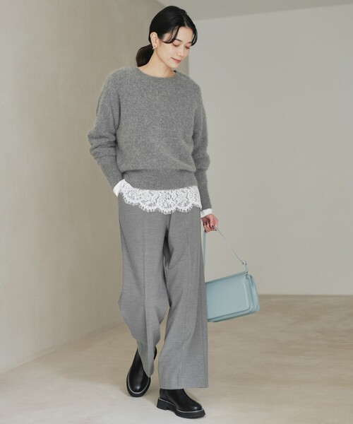 セール】スソ レース プルオーバー（Tシャツ/カットソー）｜green