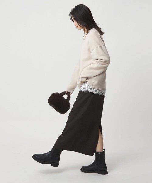 green label relaxing(グリーンレーベルリラクシング)の「スソ レース プルオーバー(Tシャツ/カットソー・レディース・オフホワイト/ブラック・FREE)」の11枚目の写真