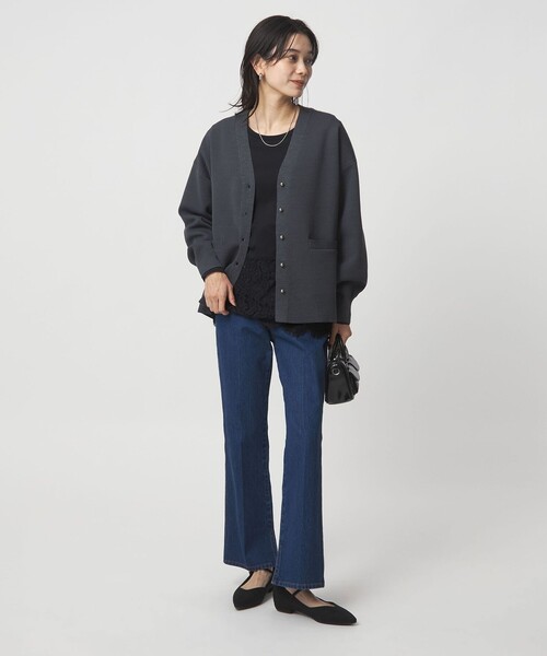 green label relaxing(グリーンレーベルリラクシング)の「スソ レース プルオーバー(Tシャツ/カットソー・レディース・オフホワイト/ブラック・FREE)」の16枚目の写真