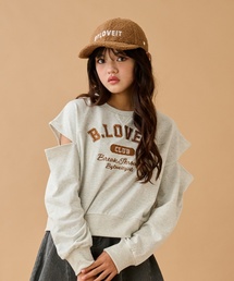 by LOVEiT（バイラビット）の「肩スリットプルオーバー（スウェット）」
