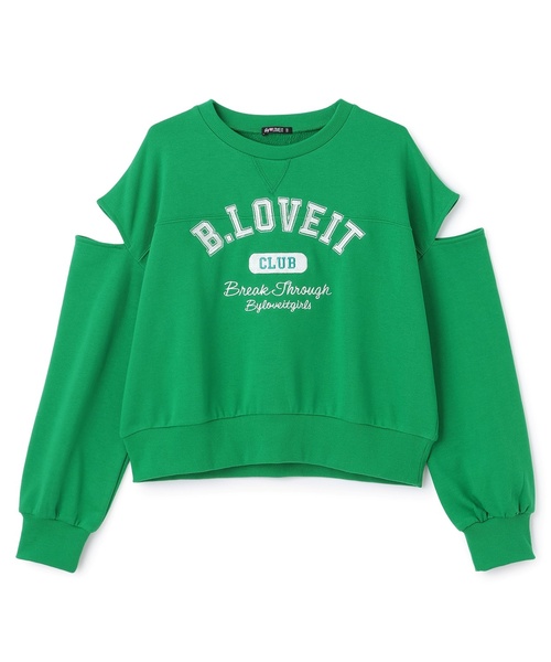 by LOVEiT（バイラビット）の「肩スリットプルオーバー（スウェット・キッズ・レッド/グリーン/ホワイト系その他・140cm/150cm/160cm/120cm/130cm）」の9枚目の写真