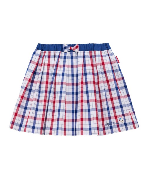 MIKI HOUSE(ミキハウス)の「トリコロール チェックスカート(スカート・キッズ・レッド系その他・L(140-150cm)/M(120-130cm)/S(100-110cm)/SS(80-90cm))」の5枚目の写真