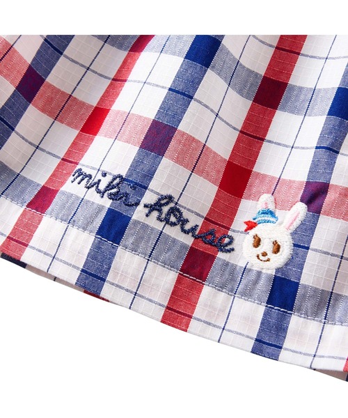 MIKI HOUSE(ミキハウス)の「トリコロール チェックスカート(スカート・キッズ・レッド系その他・L(140-150cm)/M(120-130cm)/S(100-110cm)/SS(80-90cm))」の7枚目の写真
