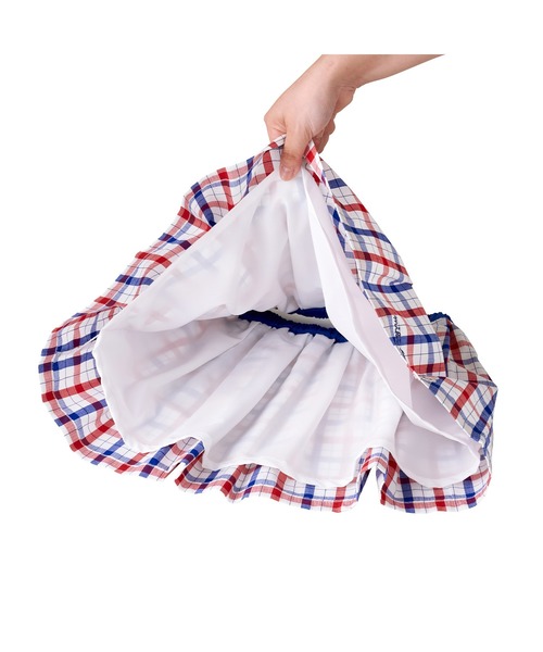 MIKI HOUSE(ミキハウス)の「トリコロール チェックスカート(スカート・キッズ・レッド系その他・L(140-150cm)/M(120-130cm)/S(100-110cm)/SS(80-90cm))」の8枚目の写真