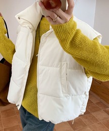 2ly2（トゥーリートゥー）の「ふんわり中綿ベスト（ダウンベスト）」