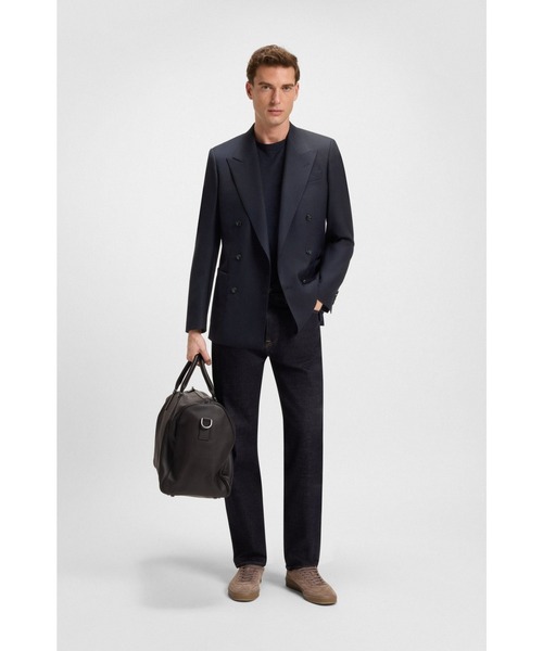 BOSS(ボス)の「BECKHAM x BOSS ダブルブレストブレザー ストレッチウール(テーラードジャケット・メンズ・ダークブルー・56/54/52/44/46/50/48)」の5枚目の写真