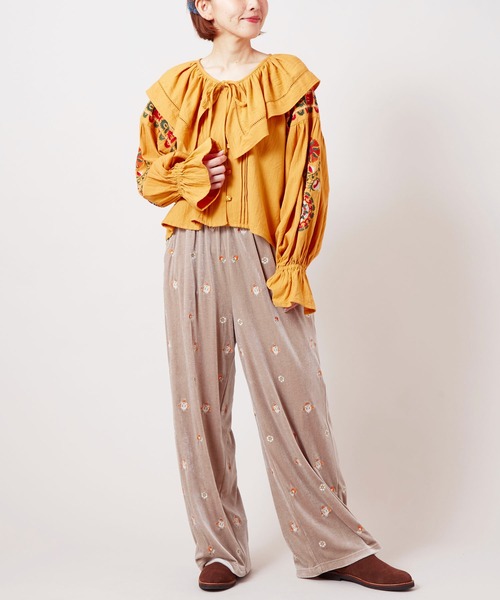 チャイハネ（チャイハネ）の「【チャイハネ】ロクアーベロアパンツ（その他パンツ・レディース・ピンク/ベージュ/グレー・FREE）」の18枚目の写真