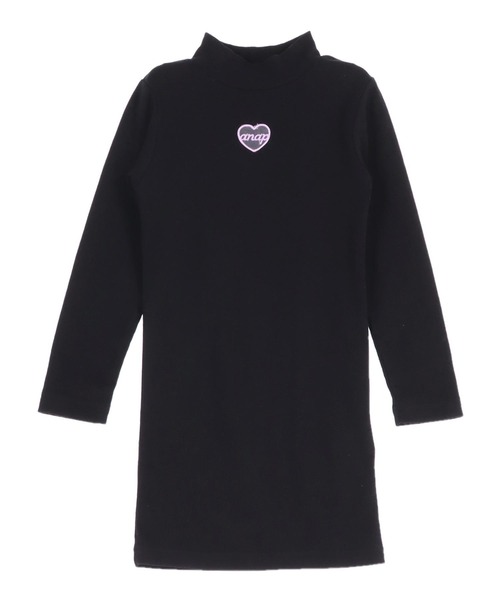 ANAP kids（アナップキッズ）の「レオパード柄ベルトポーチ付 テレコリブワンピース（ワンピース・キッズ・ラベンダー/ブラック・110/120/130）」の14枚目の写真