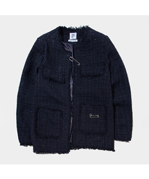 PLACE STUDIO（プレイススタジオ）の「フリンジマルチアウトポケットラウンドツイードジャケット_2COLOR（テーラードジャケット）」