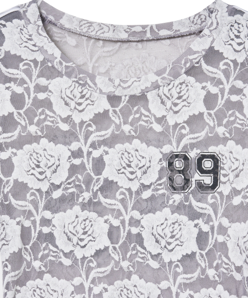 Midnight Move（ミッドナイトムーブ）の「rose st t (grey)（Tシャツ/カットソー・レディース・その他・FREE）」の2枚目の写真