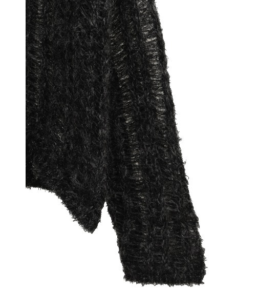 CLANE(クラネ)の「SHEER SHAGGY LOOSE KNIT TOPS(ニット/セーター・レディース・グレー/アイボリー/レッド・F)」の18枚目の写真