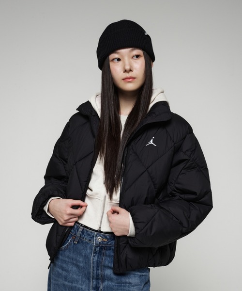 JORDAN BRAND（ジョーダンブランド）の「ジョーダン ブルックリン ウィメンズ キルテッド パファー ジャケット / Jordan Brooklyn Women's Quilted Puffer Jacket HV0418-010 Black（ブルゾン・レディース・ブラック・XS/S/M/L/XL）」の7枚目の写真