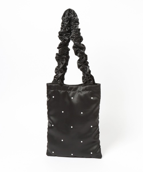 LOWRYS FARM（ローリーズファーム）の「シャーリングハンドルＢＡＧ 633426（ショルダーバッグ・レディース・ブラック/アイボリー・FREE）」の12枚目の写真