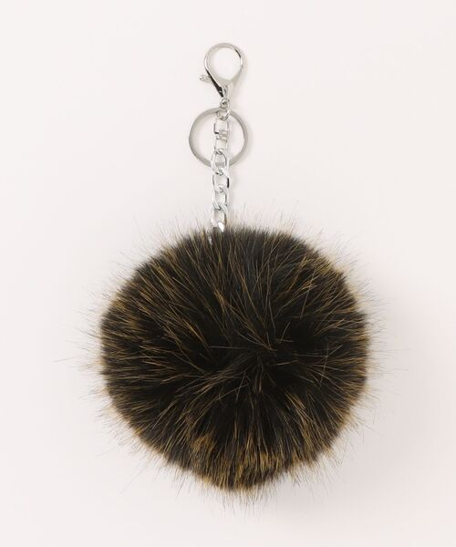 EDIT COLOGNE（エディットコロン）の「FRATELLI TALLIフェイクファーチャーム（チャーム・レディース・ブラウン/グレー・ﾌﾘ-）」の2枚目の写真