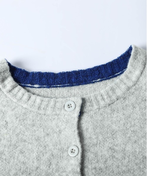 セール】バイカラー ニットカーディガン（カーディガン/ボレロ