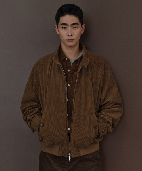 MUSINSA STANDARD（ムシンサスタンダード）の「8W コーデュロイハリントンジャケット [ブラウン]（ブルゾン・メンズ・その他・MEDIUM/LARGE/X-LARGE/XX-LARGE）」の3枚目の写真