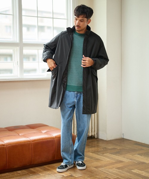 FOUND GOOD（ファウンドグッド）の「バーズアイガラニット（ニット/セーター・メンズ・ネイビー/グリーン/ブラック・L/M/XL）」の16枚目の写真