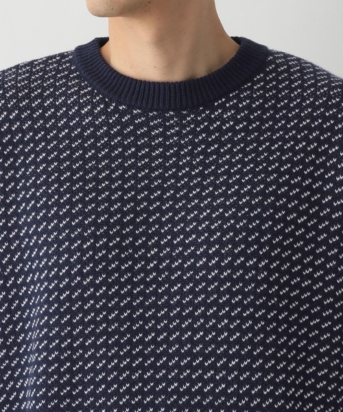 FOUND GOOD（ファウンドグッド）の「バーズアイガラニット（ニット/セーター・メンズ・ネイビー/グリーン/ブラック・L/M/XL）」の22枚目の写真