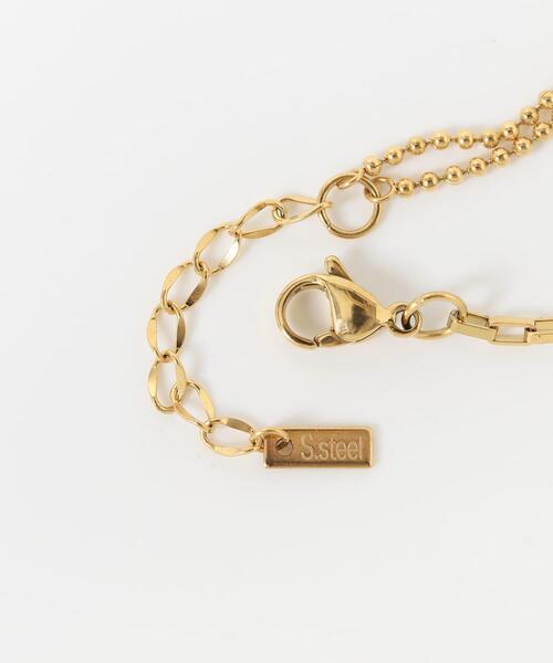 SMELLY（スメリー）の「ステンレスサークルコンビチェーンブレスレット（ブレスレット・レディース・ゴールド・-）」の8枚目の写真