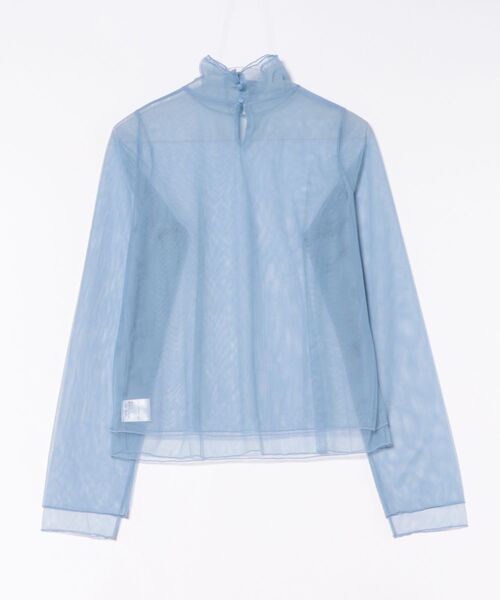 DONOBAN（ドノバン）の「【ANDRESD】tulle layered tops 結婚式 パーティードレス オケージョンドレス お呼ばれ 二次会 成人式 同窓会（シャツ/ブラウス・レディース・ブラック/ホワイト/ブルー・ONE SIZE）」の4枚目の写真