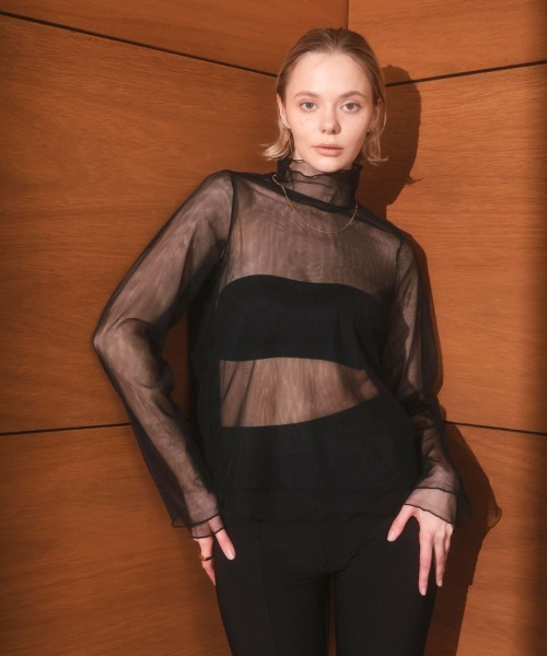 DONOBAN（ドノバン）の「【ANDRESD】tulle layered tops 結婚式 パーティードレス オケージョンドレス お呼ばれ 二次会 成人式 同窓会（シャツ/ブラウス・レディース・ブラック/ホワイト/ブルー・ONE SIZE）」の8枚目の写真