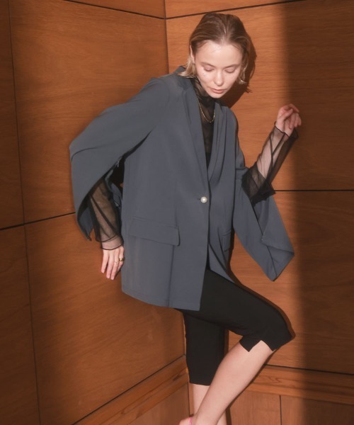 DONOBAN（ドノバン）の「【ANDRESD】tulle layered tops 結婚式 パーティードレス オケージョンドレス お呼ばれ 二次会 成人式 同窓会（シャツ/ブラウス・レディース・ブラック/ホワイト/ブルー・ONE SIZE）」の15枚目の写真