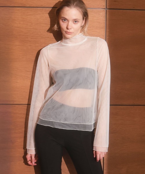 DONOBAN（ドノバン）の「【ANDRESD】tulle layered tops 結婚式 パーティードレス オケージョンドレス お呼ばれ 二次会 成人式 同窓会（シャツ/ブラウス・レディース・ブラック/ホワイト/ブルー・ONE SIZE）」の22枚目の写真