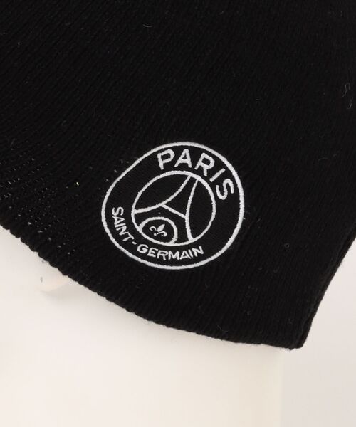 PARIS SAINT-GERMAIN（パリサンジェルマン）の「Paris Saint-Germain キャップ型ニットキャップ（ニットキャップ/ビーニー・レディース・グレー/ブラック・FREE）」の3枚目の写真