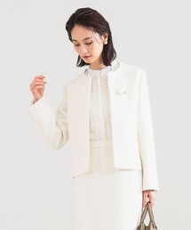 Demi-Luxe BEAMS | ツイード クルーネック ジャケット＊(その他アウター)