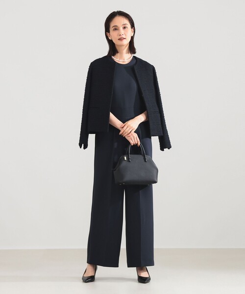 Demi-Luxe BEAMS（デミルクス ビームス）の「【セレモニー・フォーマル】ツイード クルーネック ジャケット＊（その他アウター・レディース・ベージュ/ネイビー・36/38/40）」の17枚目の写真