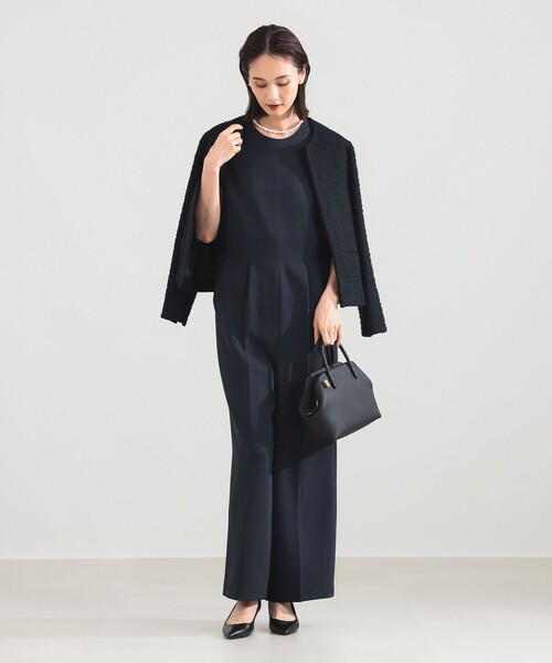 Demi-Luxe BEAMS（デミルクス ビームス）の「【セレモニー・フォーマル】ツイード クルーネック ジャケット＊（その他アウター・レディース・ベージュ/ネイビー・36/38/40）」の18枚目の写真