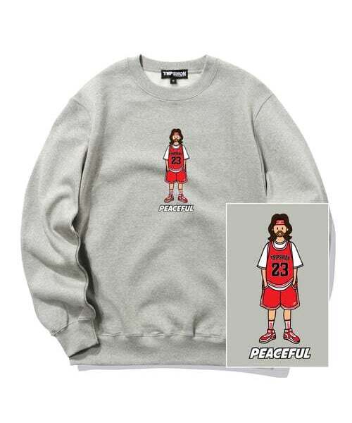TRIPSHION(トリップション)の「JESUS MICHAEL クルーネック - グレー(スウェット・メンズ・その他・LARGE/MEDIUM/X-LARGE)」の1枚目の写真