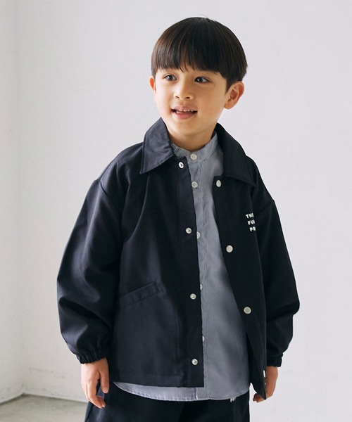 GENERATOR（ジェネレーター）の「ジェネレーター コーチジャケット（その他アウター・キッズ・ブラック/チャコールグレー・L/XL）」の2枚目の写真