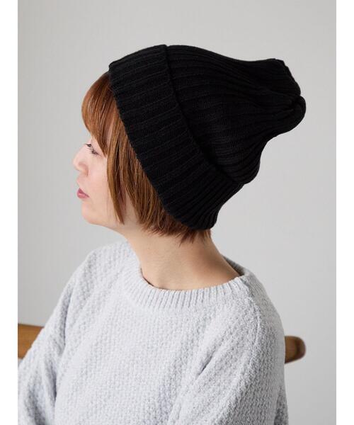 Lugnoncure（ルノンキュール）の「リブワッチキャップ（ハット・レディース・グレー/ブルー/オフホワイト/ブラック・F）」の3枚目の写真