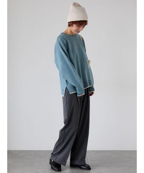 Lugnoncure（ルノンキュール）の「リブワッチキャップ（ハット・レディース・グレー/ブルー/オフホワイト/ブラック・F）」の8枚目の写真