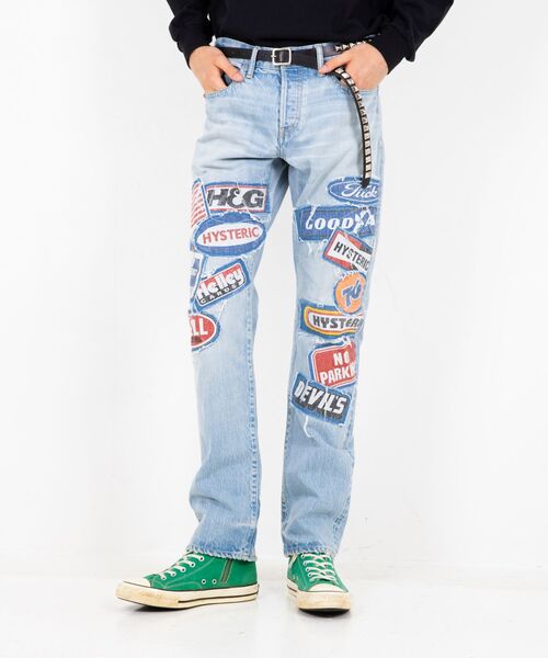 DPC加工 スリムストレートデニムパンツ（デニムパンツ）｜HYSTERIC