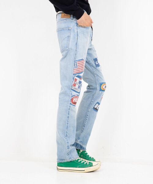 HYSTERIC GLAMOUR（ヒステリックグラマー）の「DPC加工 スリムストレートデニムパンツ（デニムパンツ・メンズ・ライトインディゴブルー・28inch/34inch/32inch/31inch/30inch/29inch）」の8枚目の写真